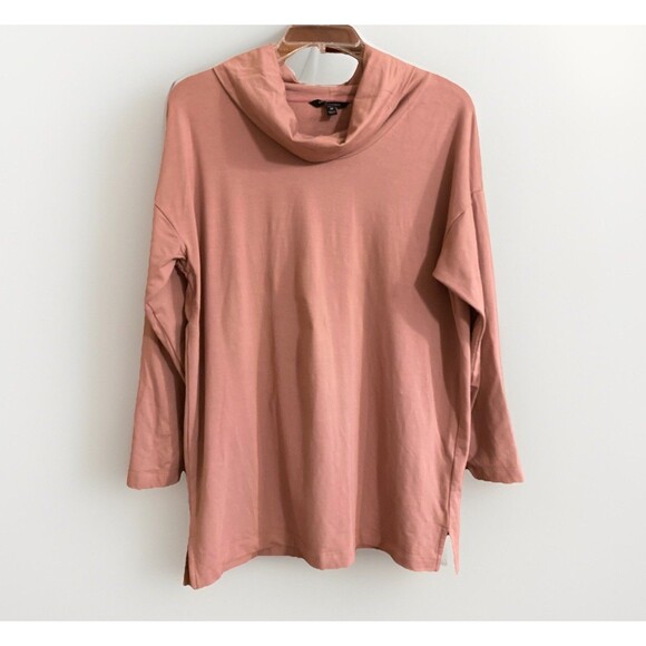 Banana Republic Tops - Banana Republic Womens MP Pink LS Aster Mockneck Chase Relaxed Top Earthy Basics